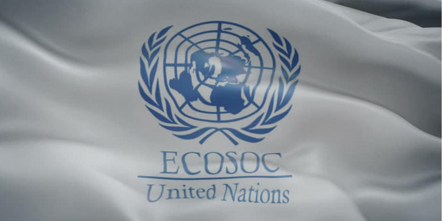 Социальный совет оон. ЭКОСОС ООН. Экономический и социальный совет ООН. Экономический и социальным советом ООН логотип. ЭКОСОС эмблема.